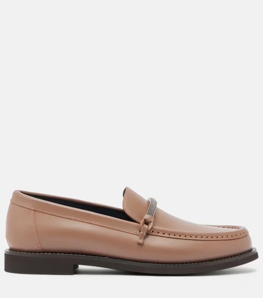 Brunello Cucinelli Monili leather loafers | Thumbnail 2 Brunello Cucinelli Monili leather loafers | Thumbnail 2