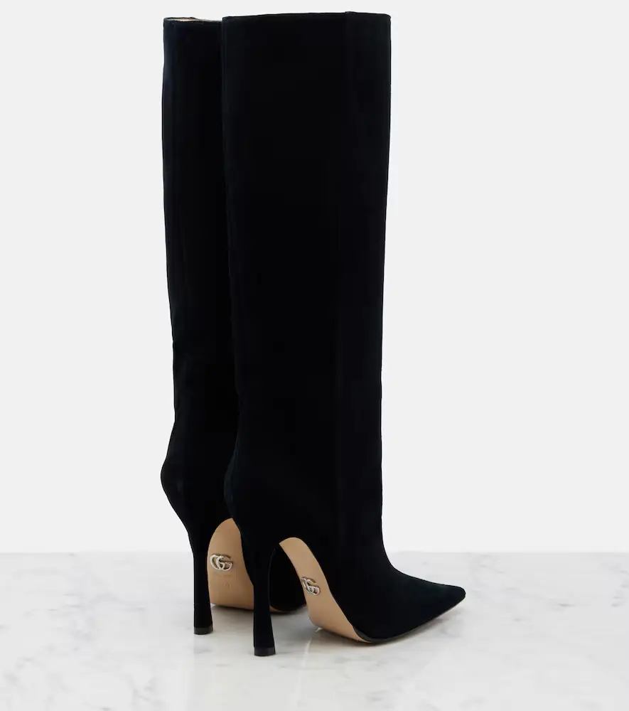 Gucci Naomi suede knee-high boots | Thumbnail 3 Gucci Naomi suede knee-high boots | Thumbnail 3
