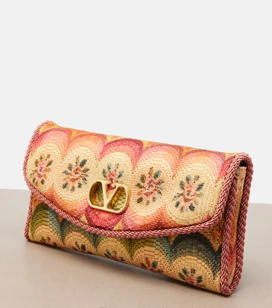 Valentino Garavani DeVain Small floral jacquard shoulder bag | Thumbnail 4