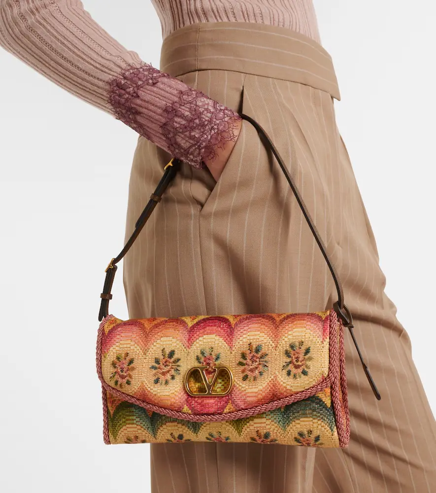 Valentino Garavani DeVain Small floral jacquard shoulder bag | Thumbnail 5
