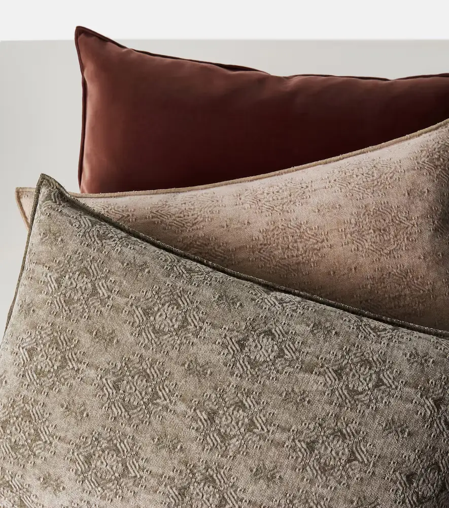 Maison de Vacances Cotton-blend jacquard cushion | Thumbnail 2 Maison de Vacances Cotton-blend jacquard cushion | Thumbnail 2