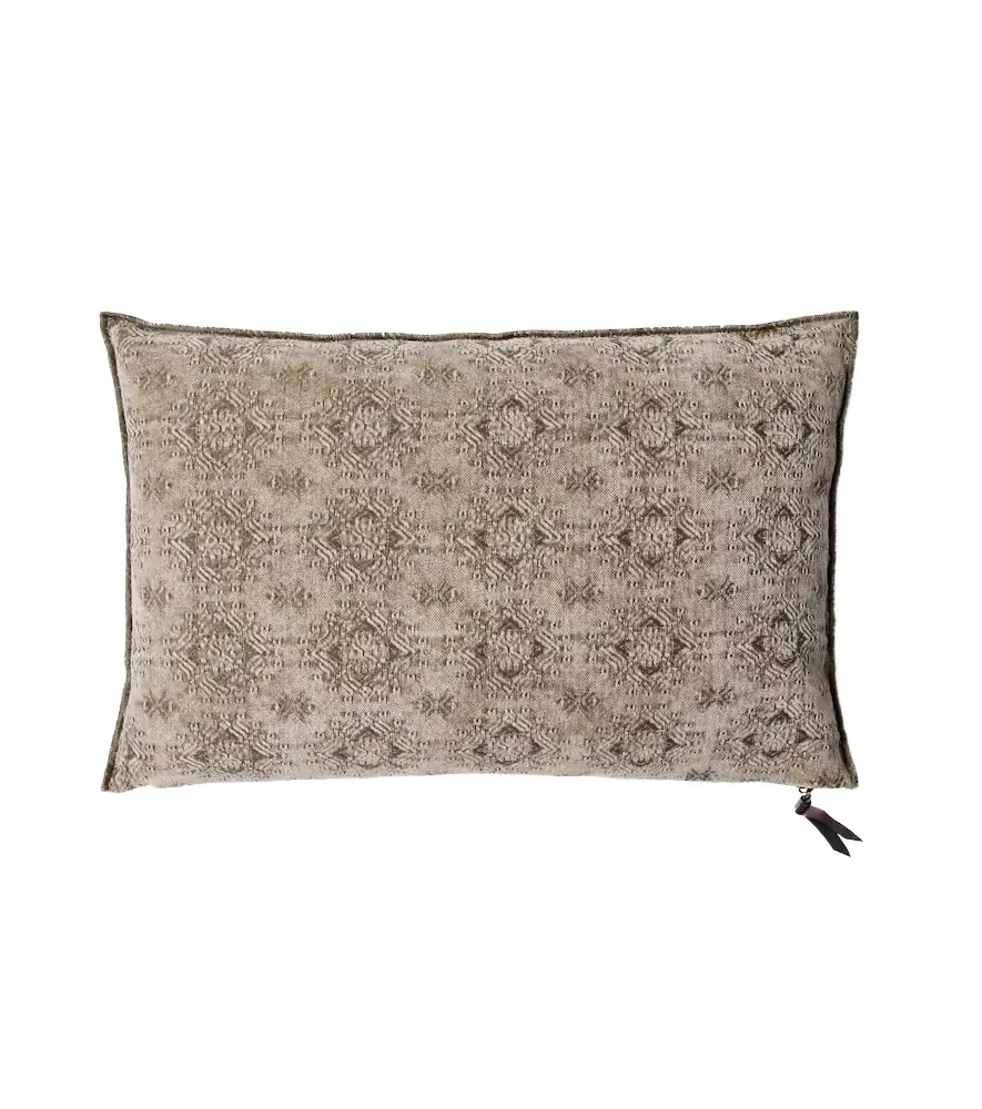 Maison de Vacances Cotton-blend jacquard cushion