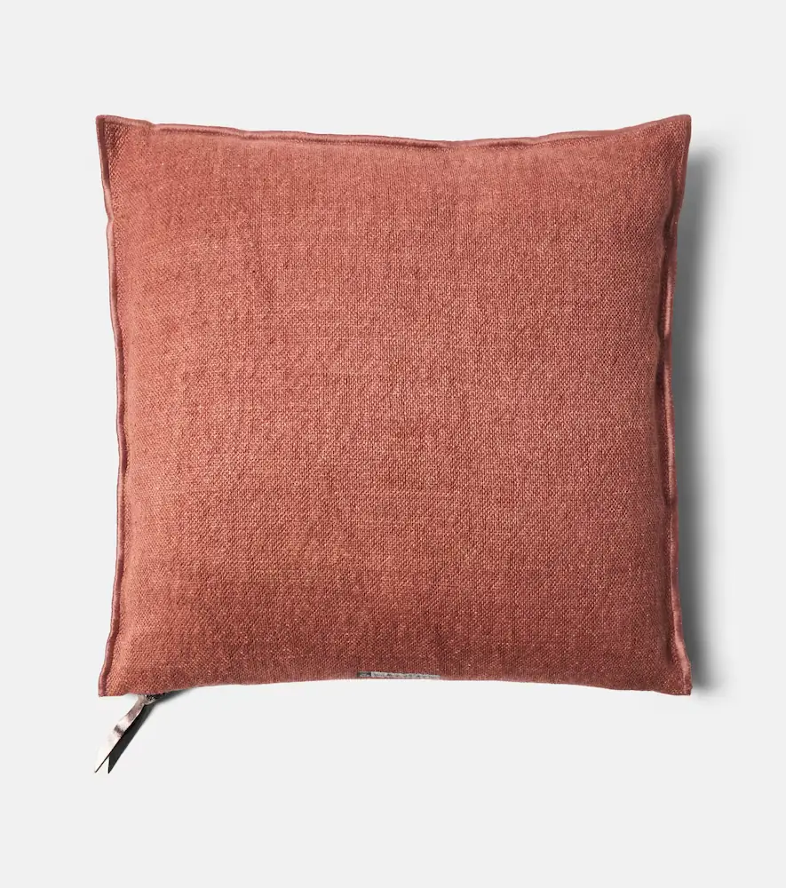 Maison de Vacances Linen-blend canvas cushion | Thumbnail 5
