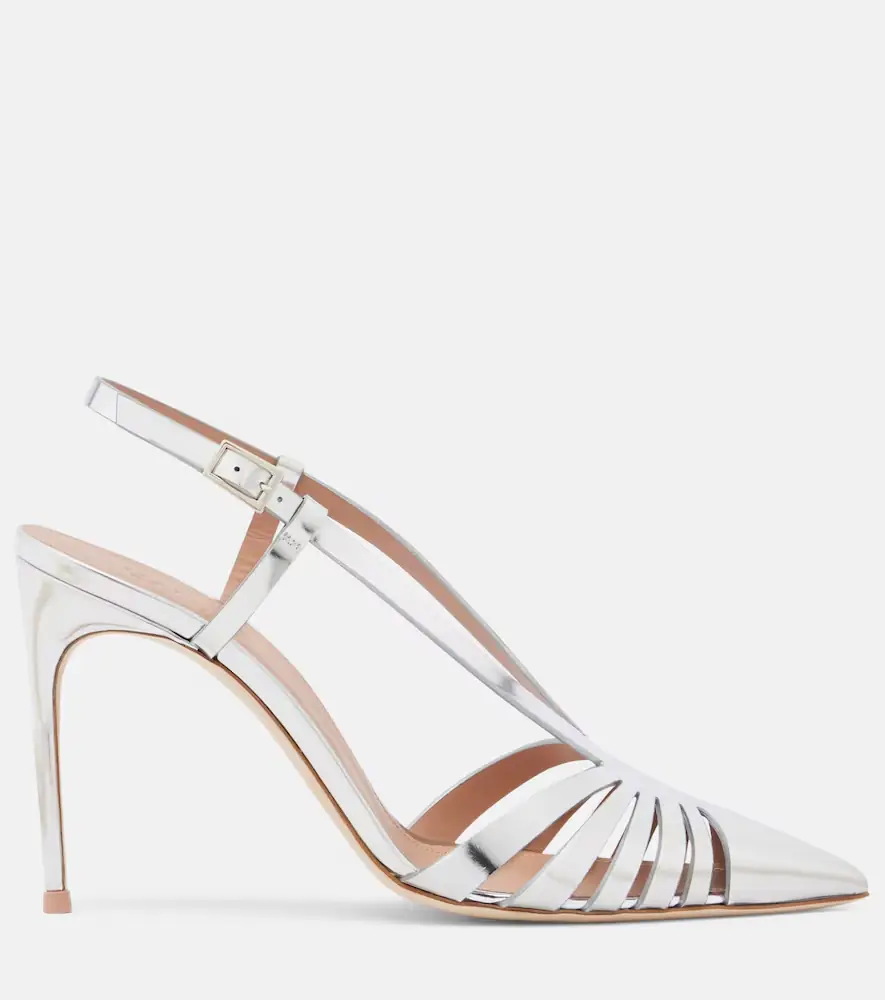 Malone Souliers Janette metallic leather slingback pumps | Thumbnail 3 Malone Souliers Janette metallic leather slingback pumps | Thumbnail 3
