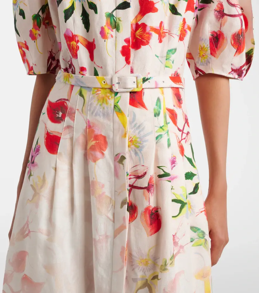 Gabriela Hearst Ignis floral linen midi dress | Thumbnail 2 Gabriela Hearst Ignis floral linen midi dress | Thumbnail 2