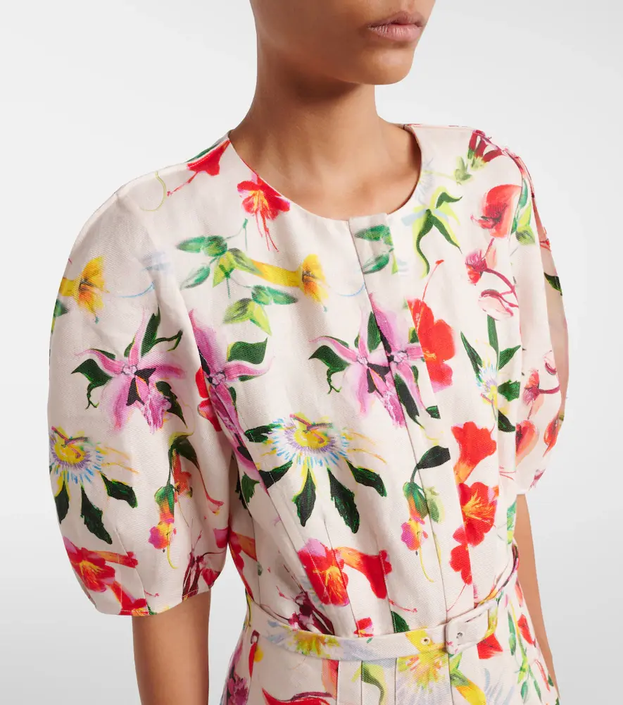 Gabriela Hearst Ignis floral linen midi dress | Thumbnail 3 Gabriela Hearst Ignis floral linen midi dress | Thumbnail 3