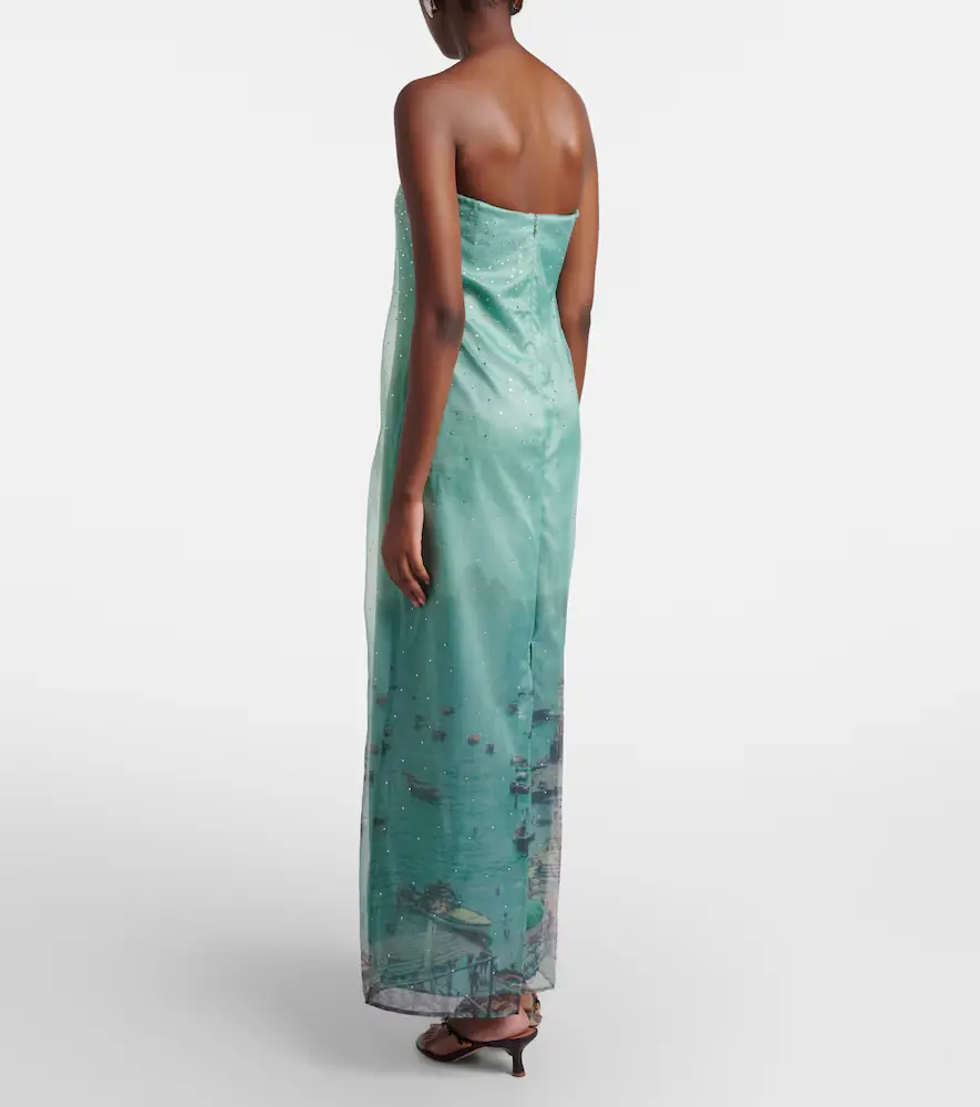 Staud Amara embellished organza maxi dress | Thumbnail 3