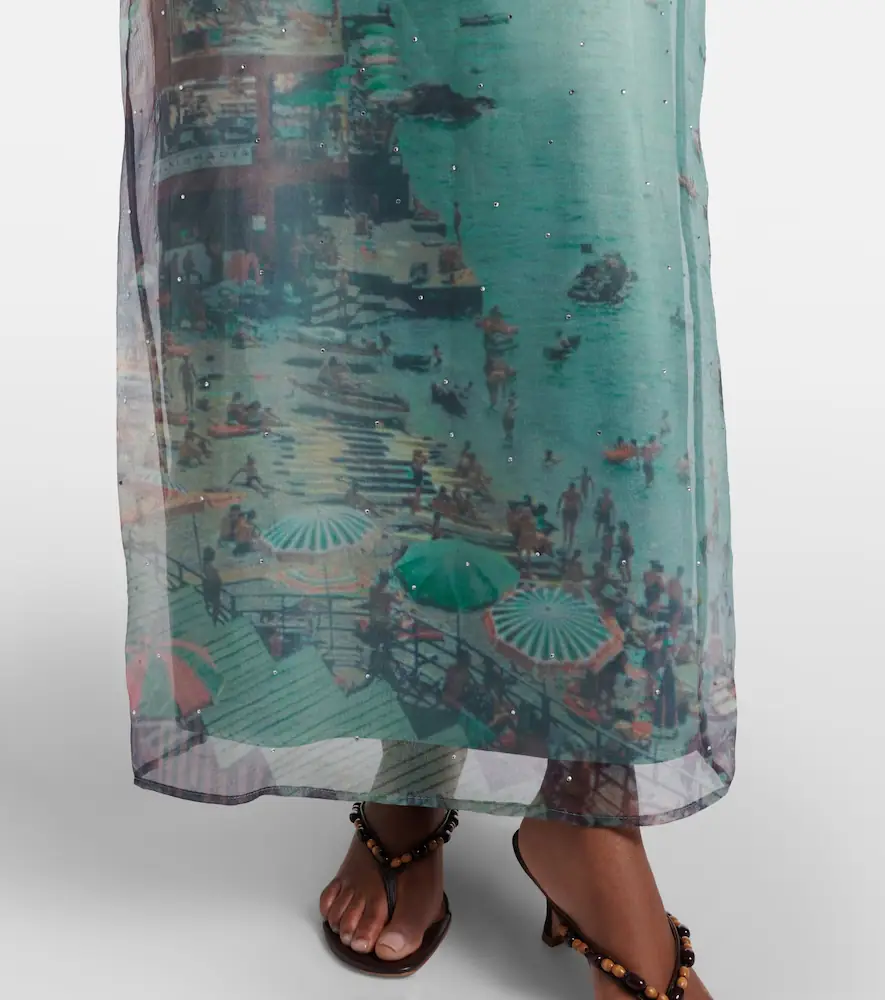 Staud Amara embellished organza maxi dress | Thumbnail 4