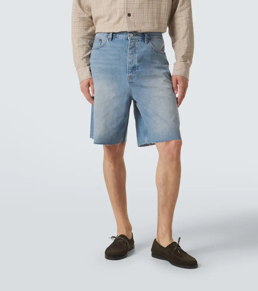 Frame DIstressed denim Bermuda shorts | Thumbnail 2