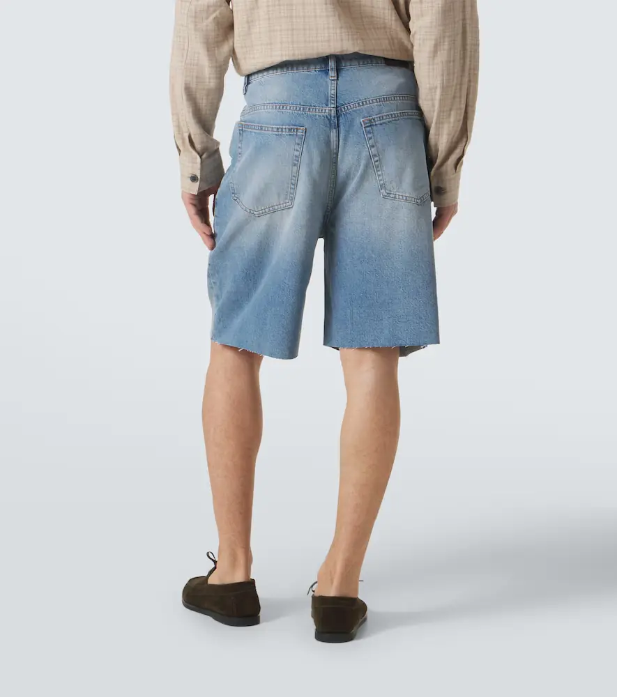 Frame DIstressed denim Bermuda shorts | Thumbnail 3