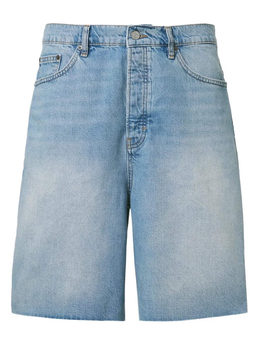 Frame DIstressed denim Bermuda shorts