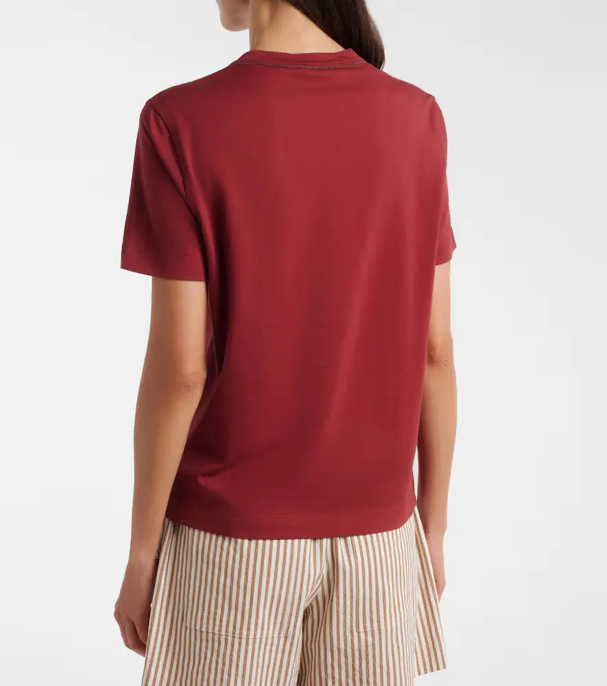 Brunello Cucinelli Monili cotton jersey T-shirt | Thumbnail 2