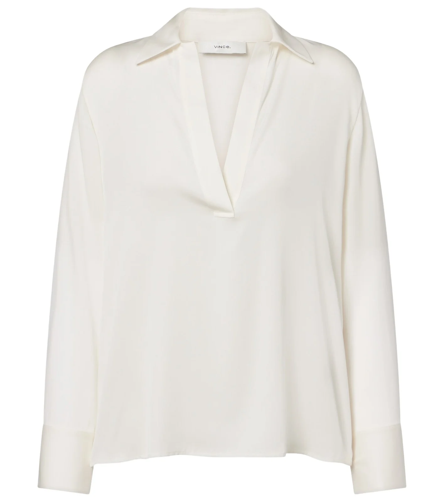 Silk-blend blouse