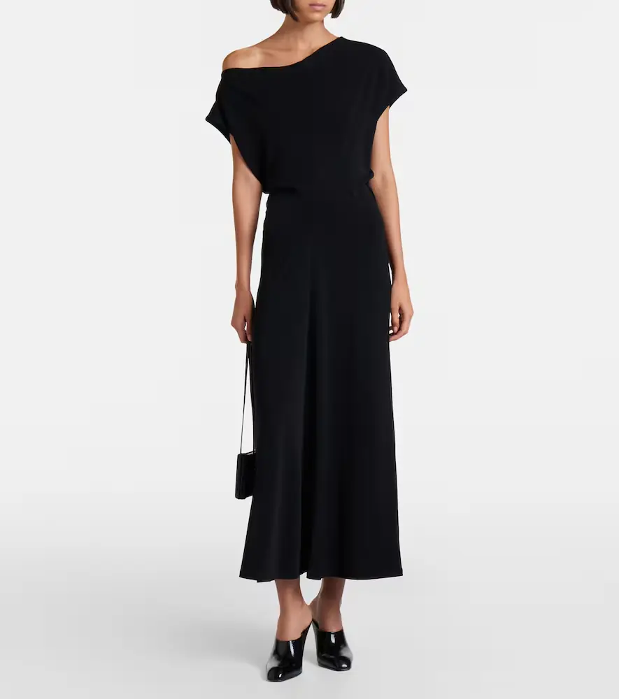 Vince Draped one-shoulder midi dress | Thumbnail 2