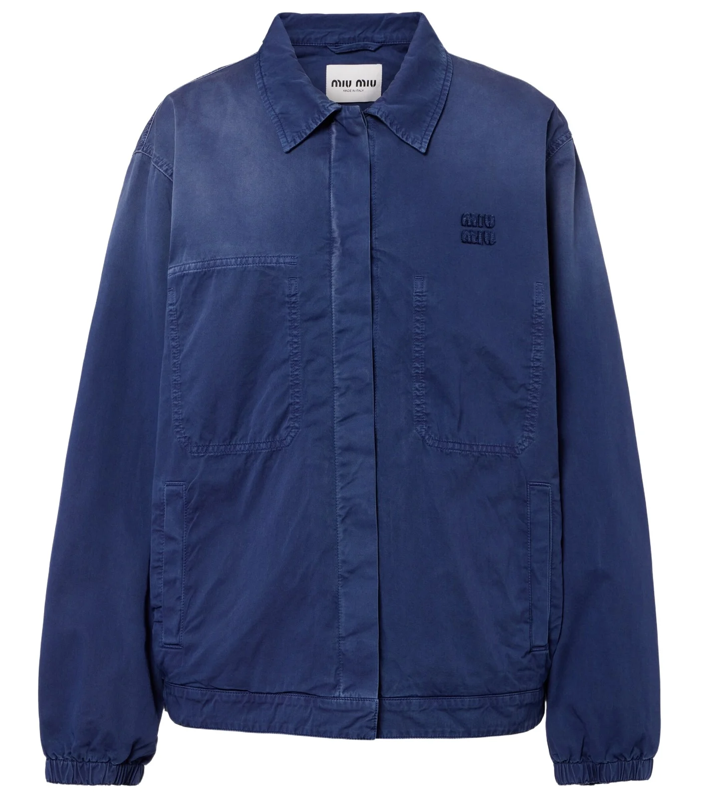 Miu Miu Cotton twill blouson jacket