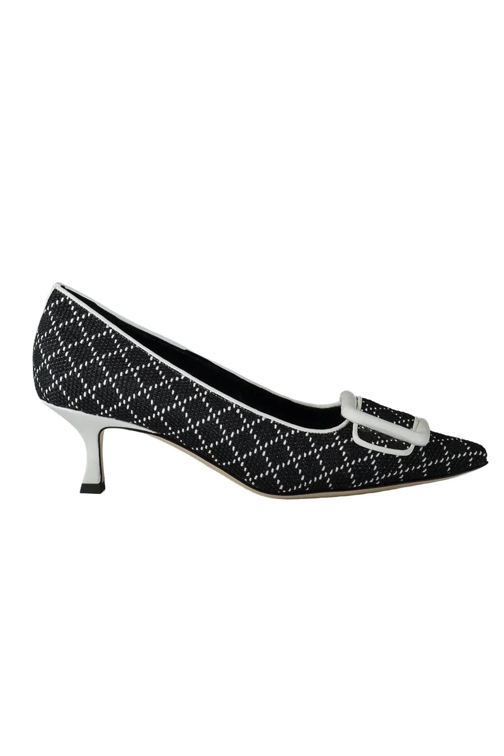 Manolo Blahnik Maysale Pump - Black White