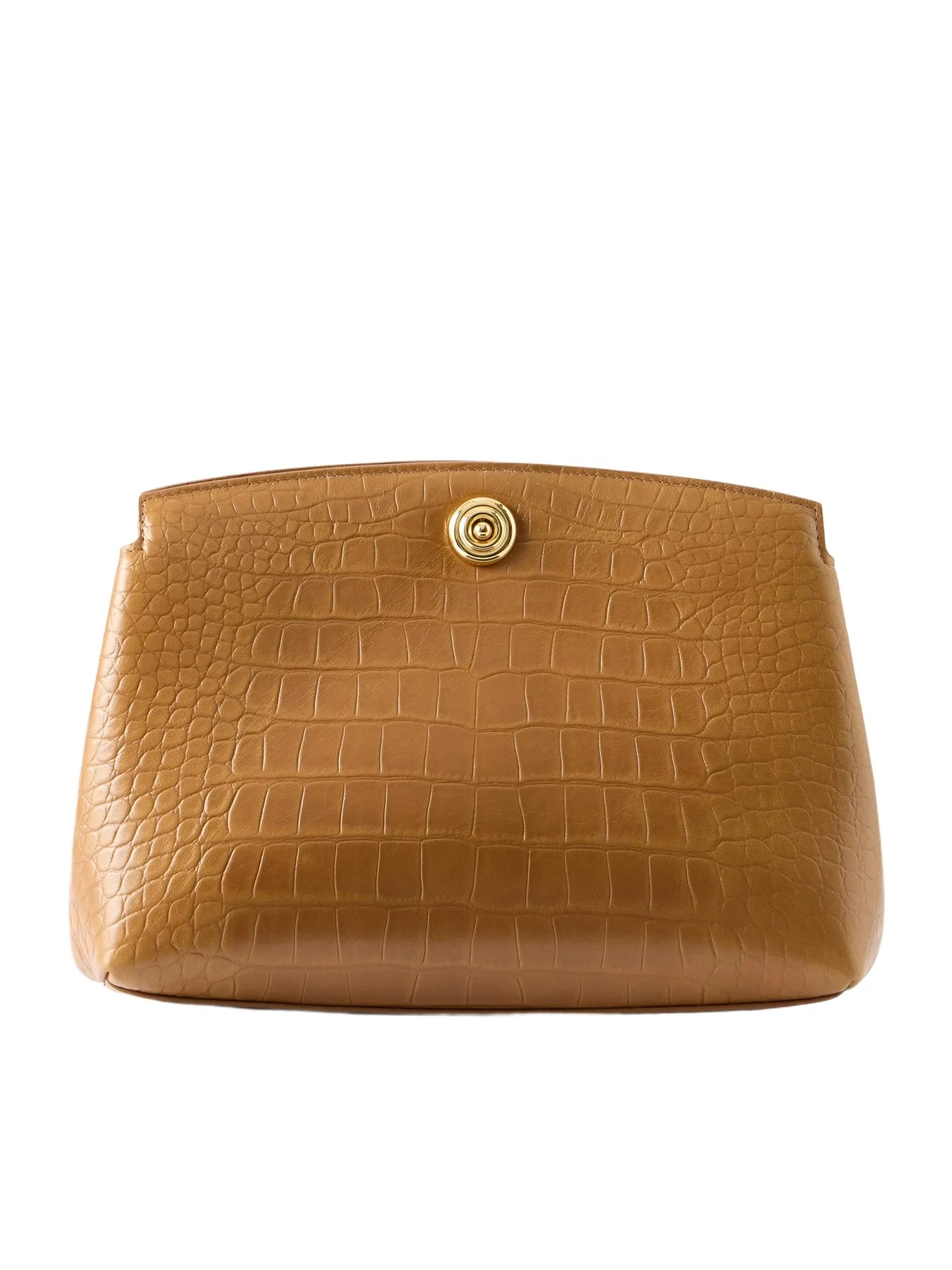 Pushlock Croc-effect Leather Clutch Pushlock Croc-effect Leather Clutch