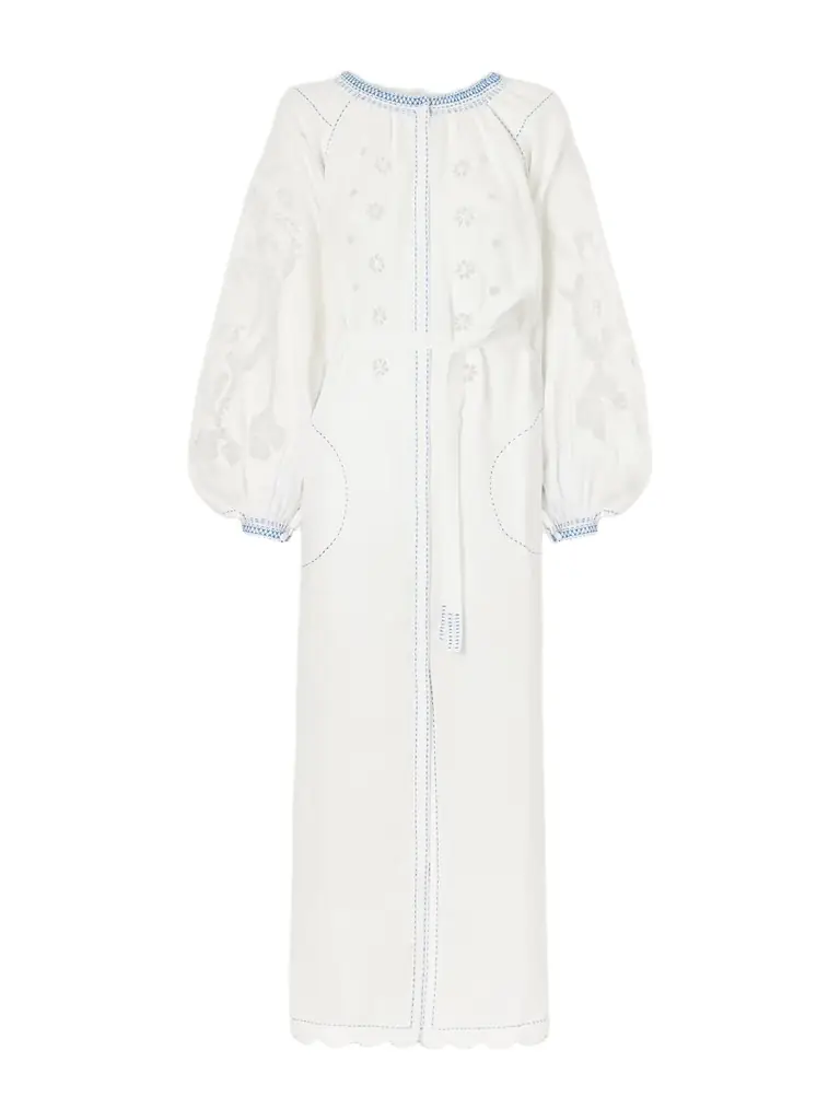 Vita Kin Babylon Broderie Anglaise-trimmed Linen Maxi Dress | Image 1 Vita Kin Babylon Broderie Anglaise-trimmed Linen Maxi Dress | Image 1