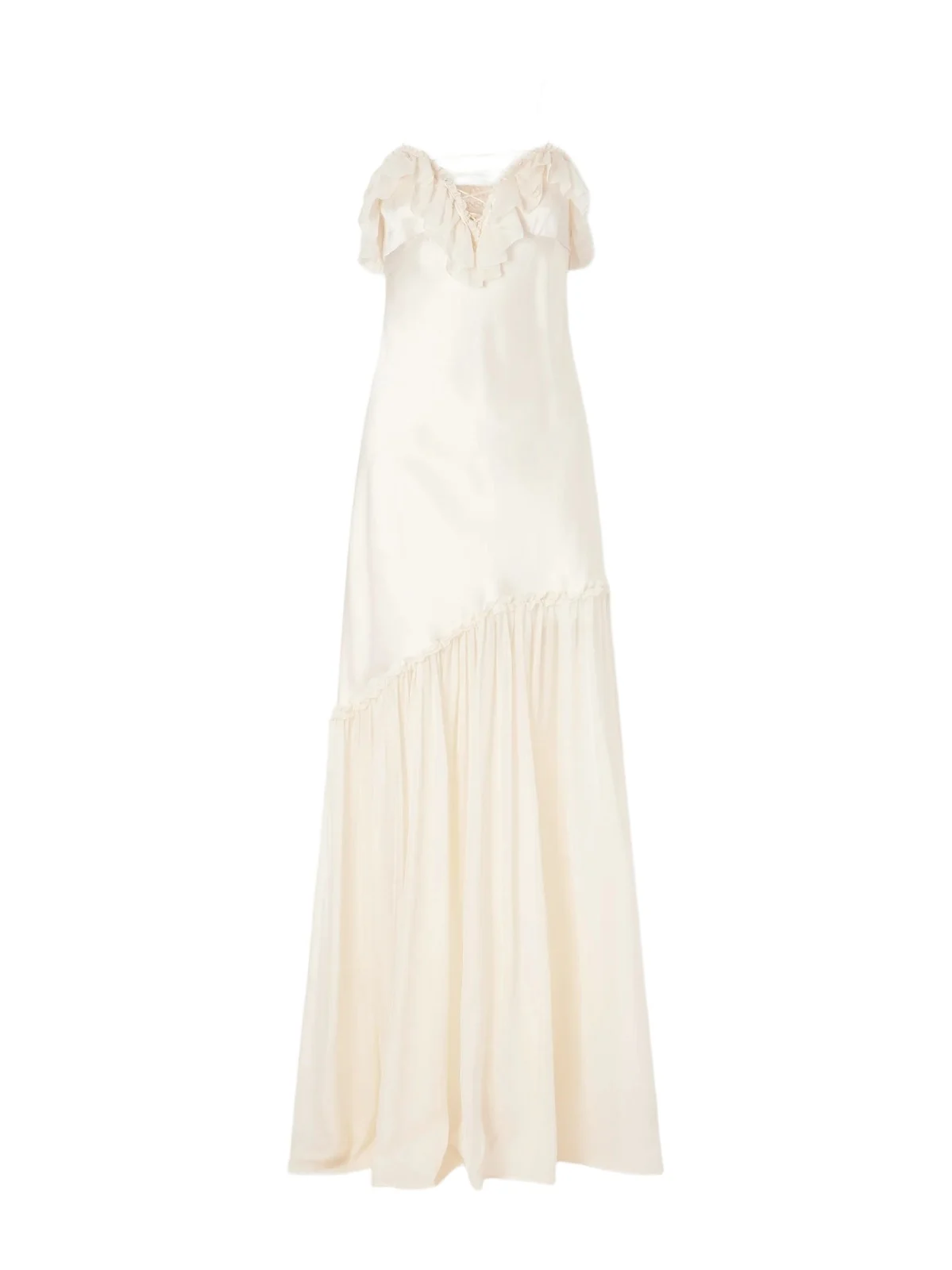 Elaria Ruched Silk Maxi Dress Elaria Ruched Silk Maxi Dress