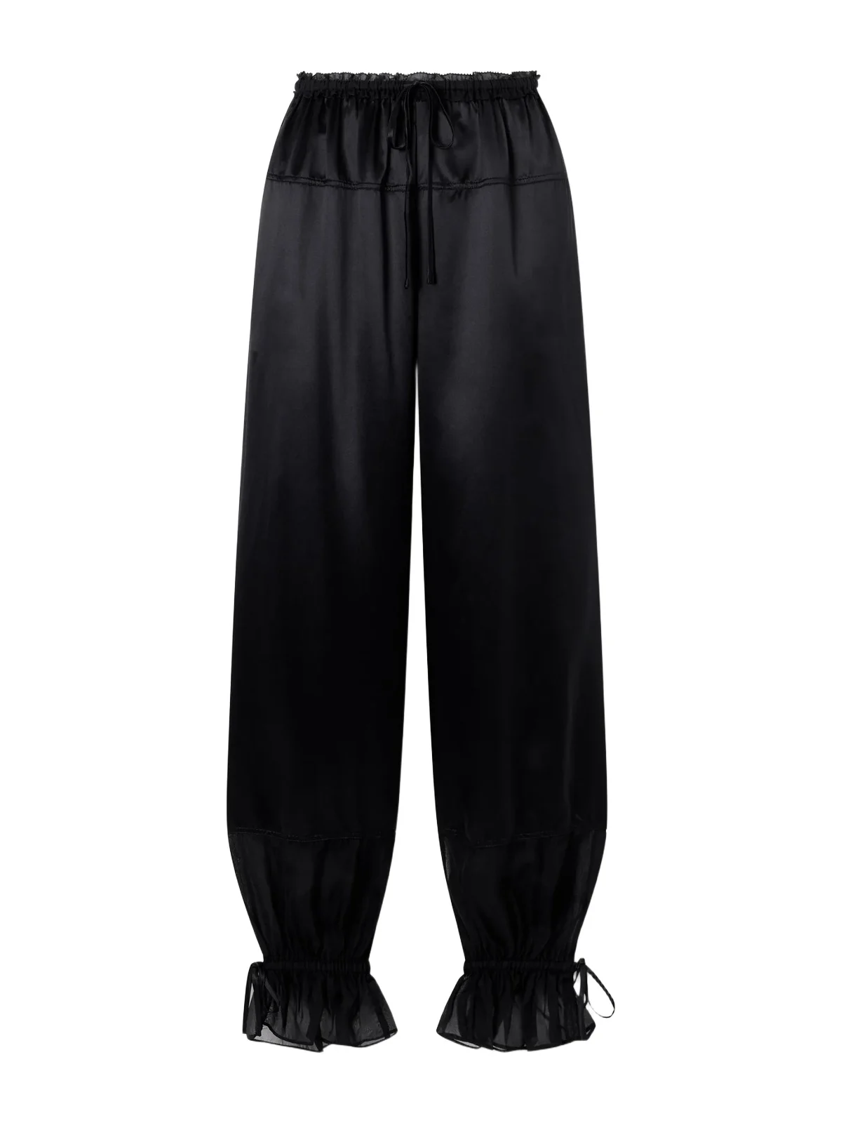 Camile Cinched Ruffled Silk Balloon Pants Camile Cinched Ruffled Silk Balloon Pants