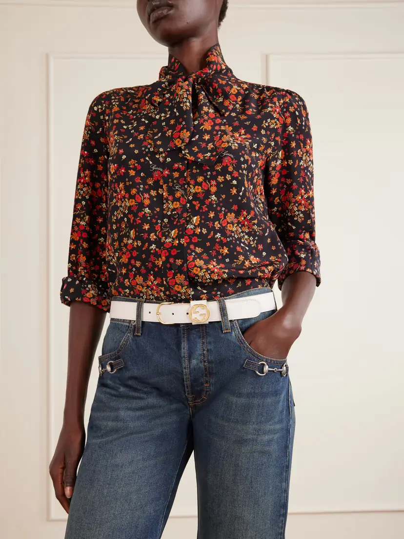 Gucci Logo-embellished Leather Belt | Thumbnail 2 Gucci Logo-embellished Leather Belt | Thumbnail 2