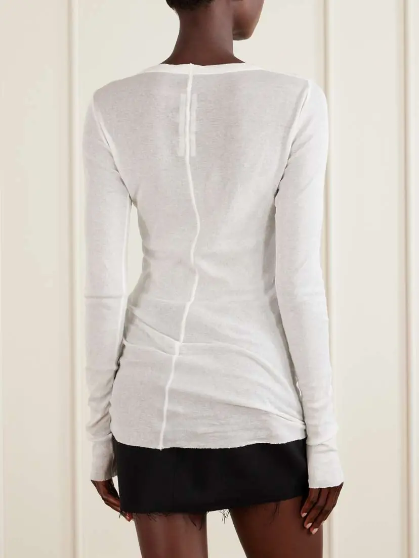 Rick Owens Cotton-jersey T-shirt | Thumbnail 4 Rick Owens Cotton-jersey T-shirt | Thumbnail 4