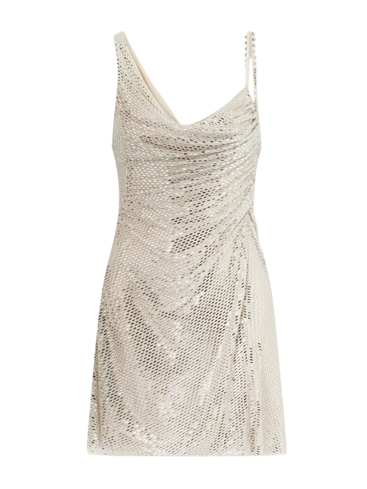 Embellished Draped Tulle Mini Dress Embellished Draped Tulle Mini Dress
