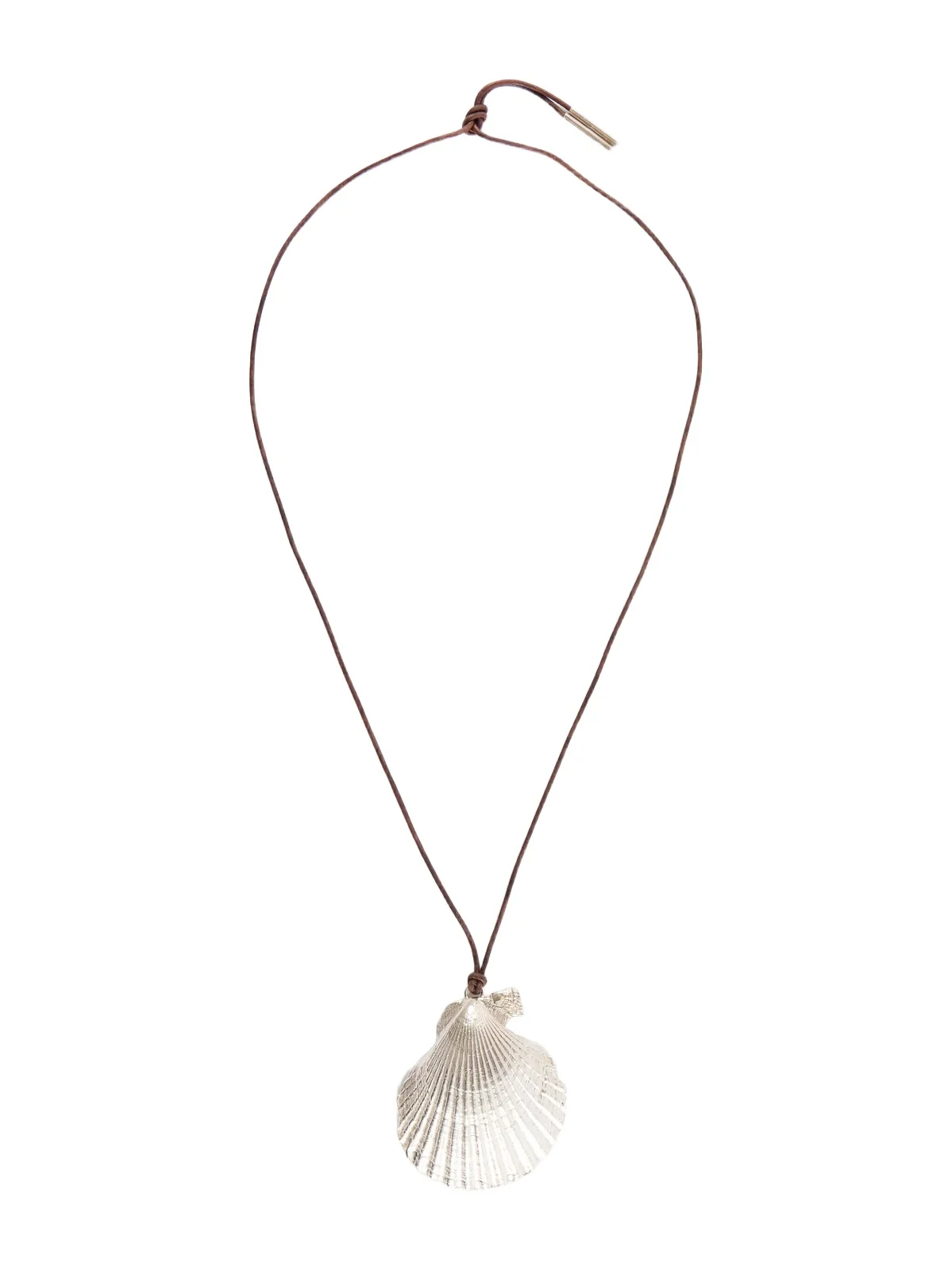 Sea Chalice Sterling Silver And Leather Cord Necklace Sea Chalice Sterling Silver And Leather Cord Necklace