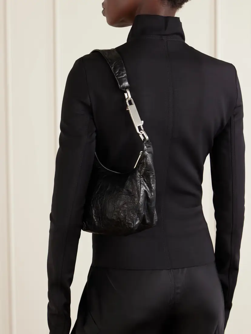 Rick Owens Disco Gemini Crinkled-leather Shoulder Bag | Thumbnail 2