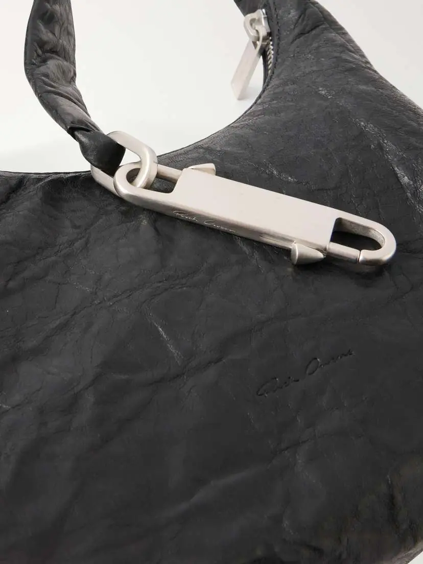 Rick Owens Disco Gemini Crinkled-leather Shoulder Bag | Thumbnail 5