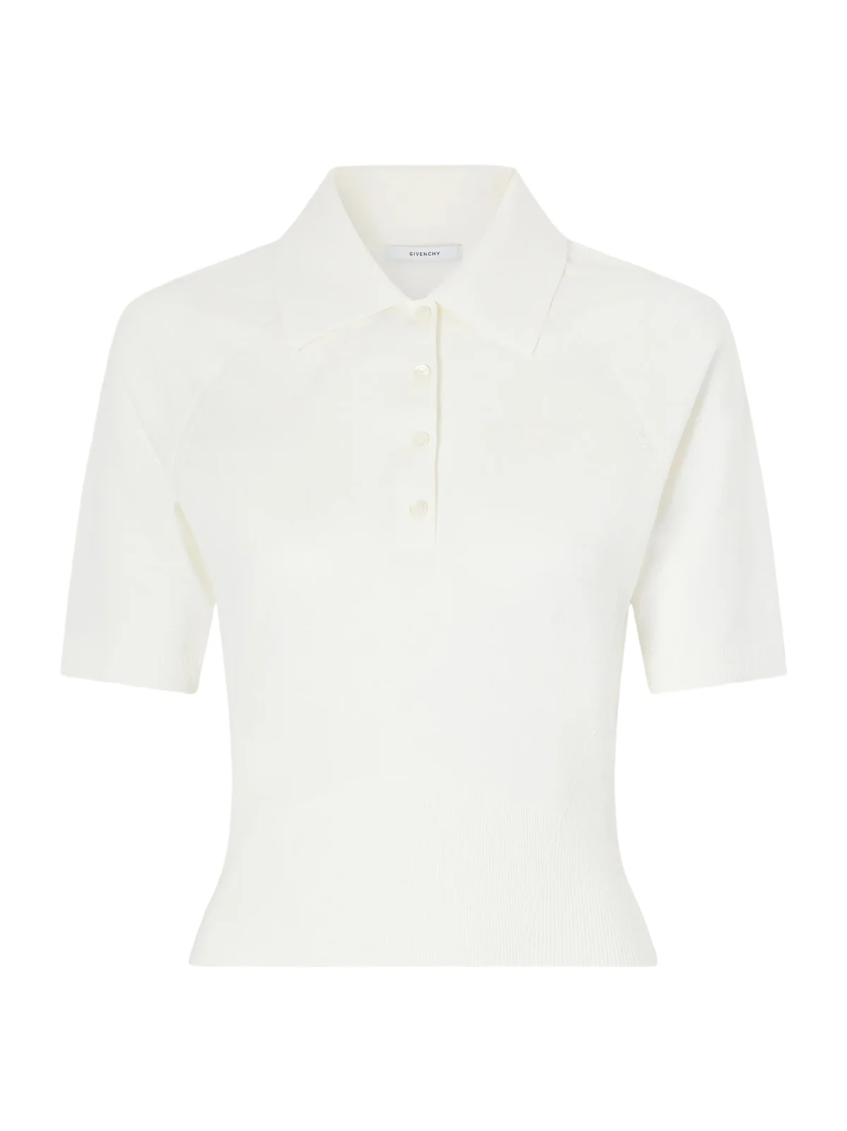 Cropped Cotton-blend Polo Shirt Cropped Cotton-blend Polo Shirt