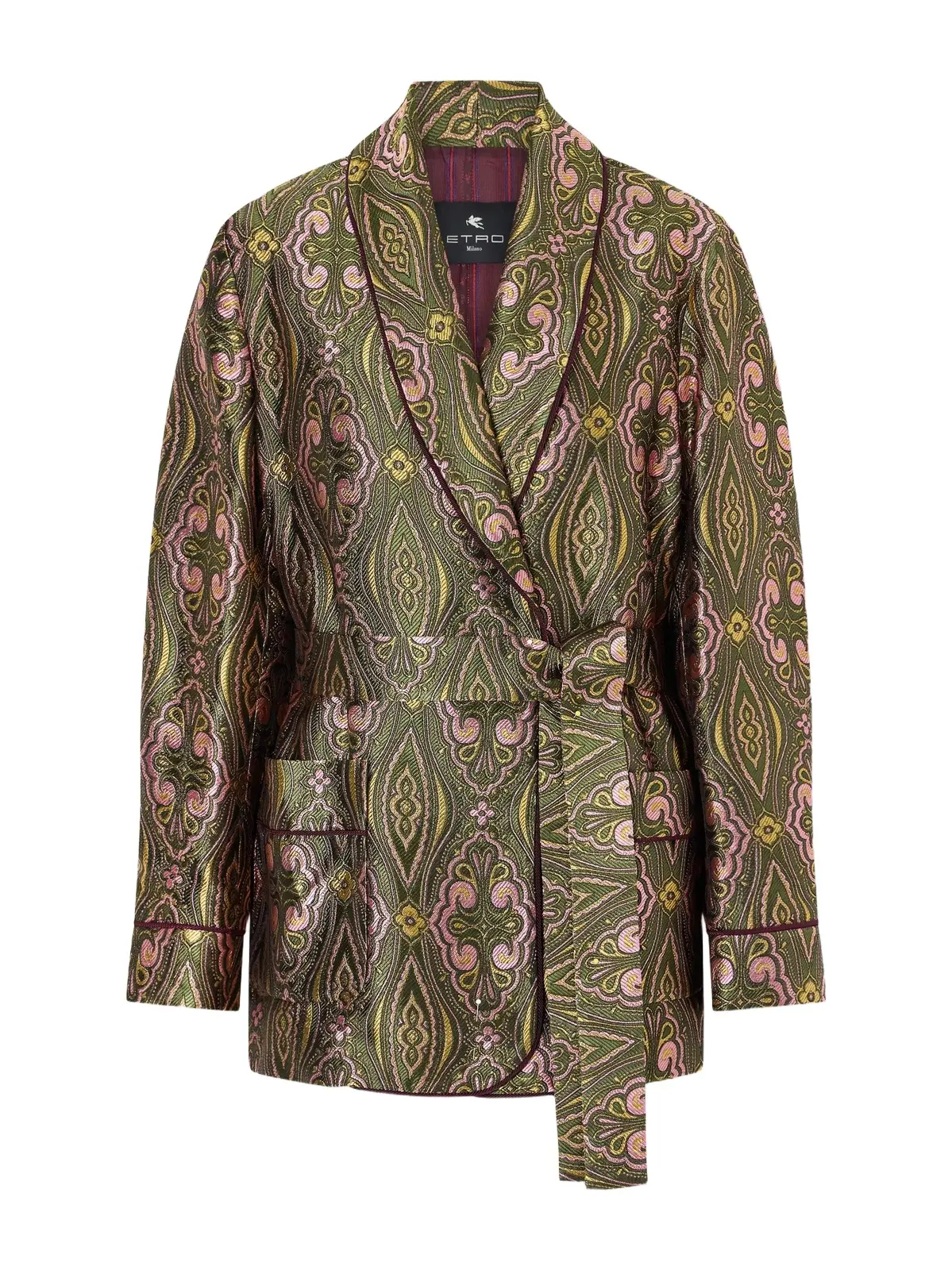Metallic Jacquard Crepe Blazer Metallic Jacquard Crepe Blazer