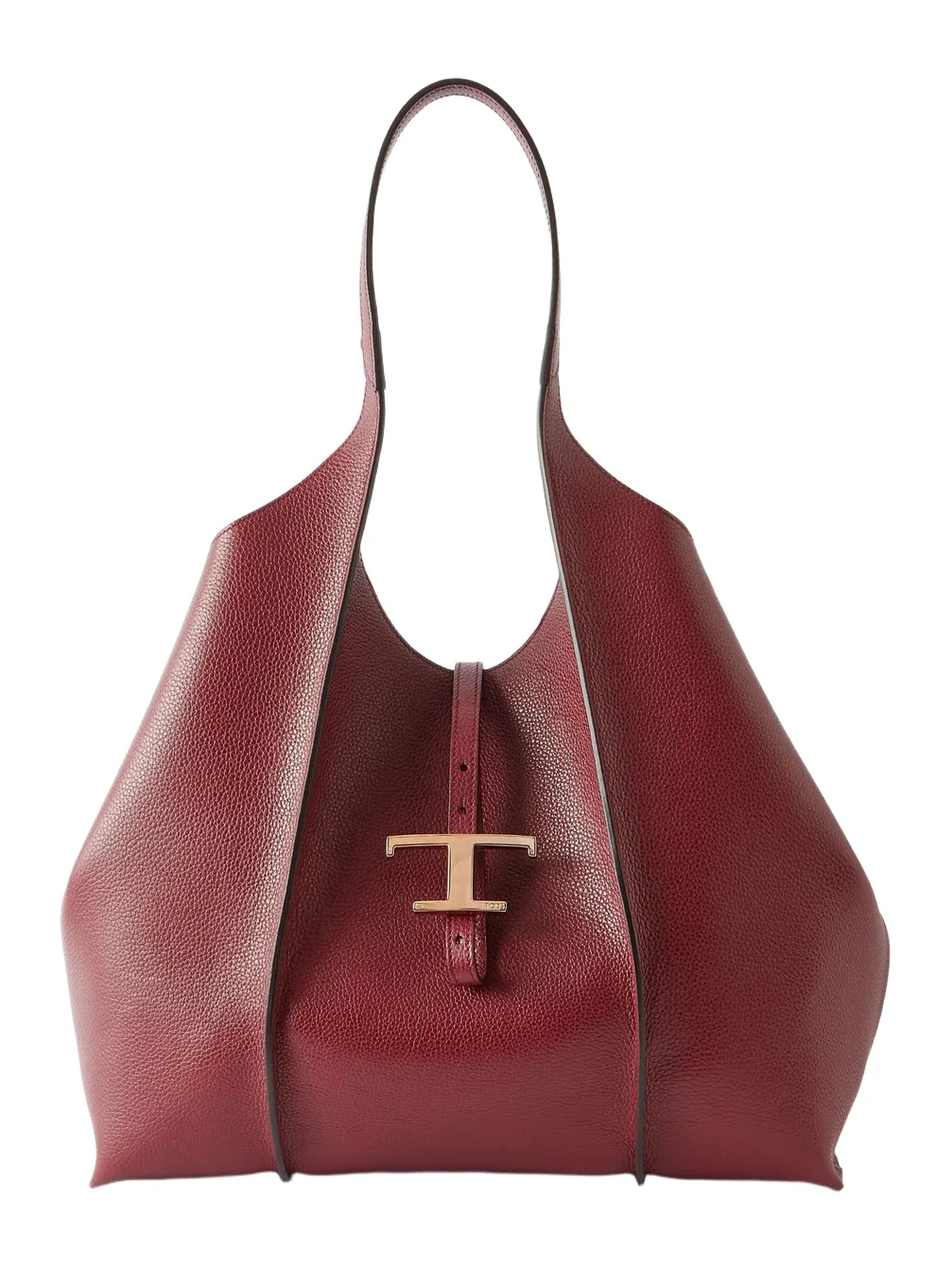 T Medium Textured-leather Shoulder Bag T Medium Textured-leather Shoulder Bag