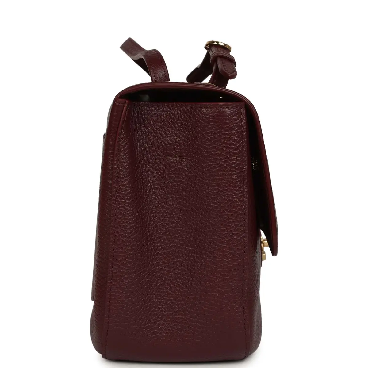 Chanel Chanel Maxi "Souplissimo" Small Flap Bag Burgundy Grained Calfskin Gold Hardware | Thumbnail 3 Chanel Chanel Maxi "Souplissimo" Small Flap Bag Burgundy Grained Calfskin Gold Hardware | Thumbnail 3