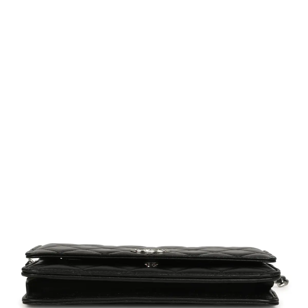 Chanel Chanel Wallet On Chain WOC Black Lamsbkin Silver Hardware | Thumbnail 6 Chanel Chanel Wallet On Chain WOC Black Lamsbkin Silver Hardware | Thumbnail 6