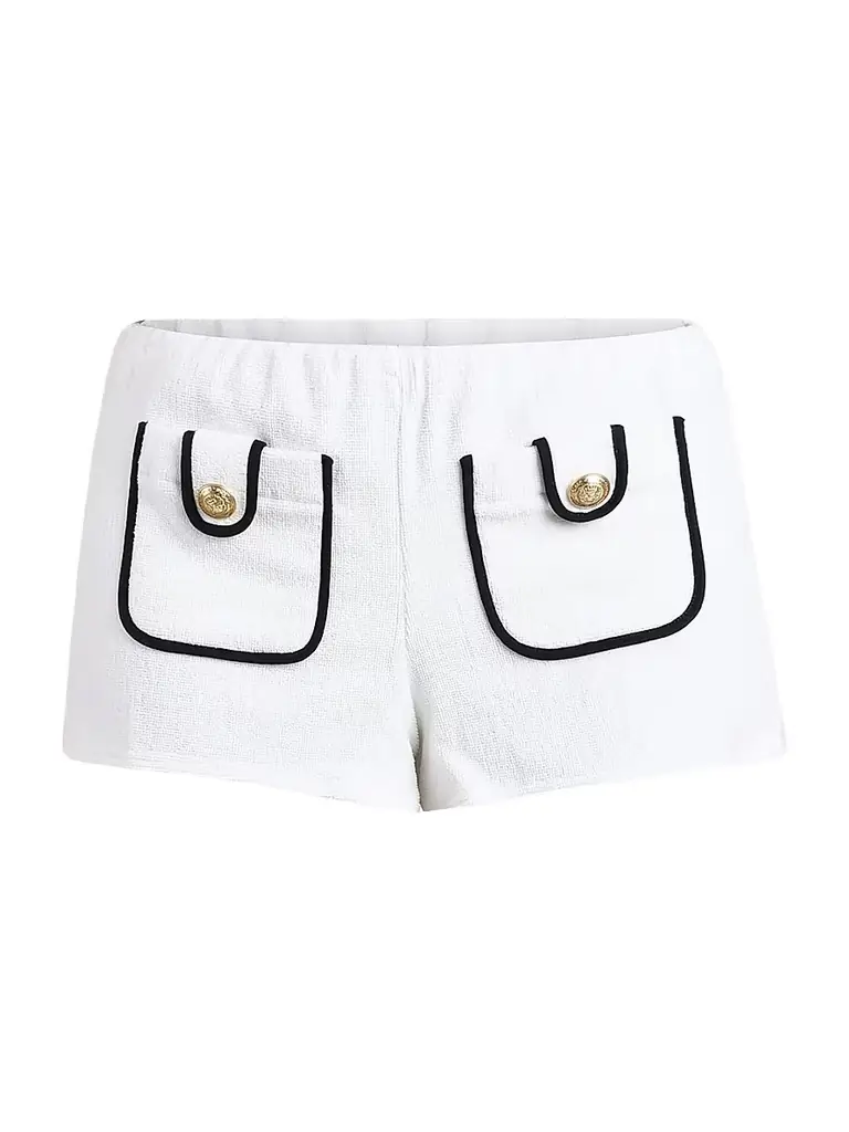 L'AGENCE Women's Fine Line Amiya Shorts - White | Image 1 L'AGENCE Women's Fine Line Amiya Shorts - White | Image 1