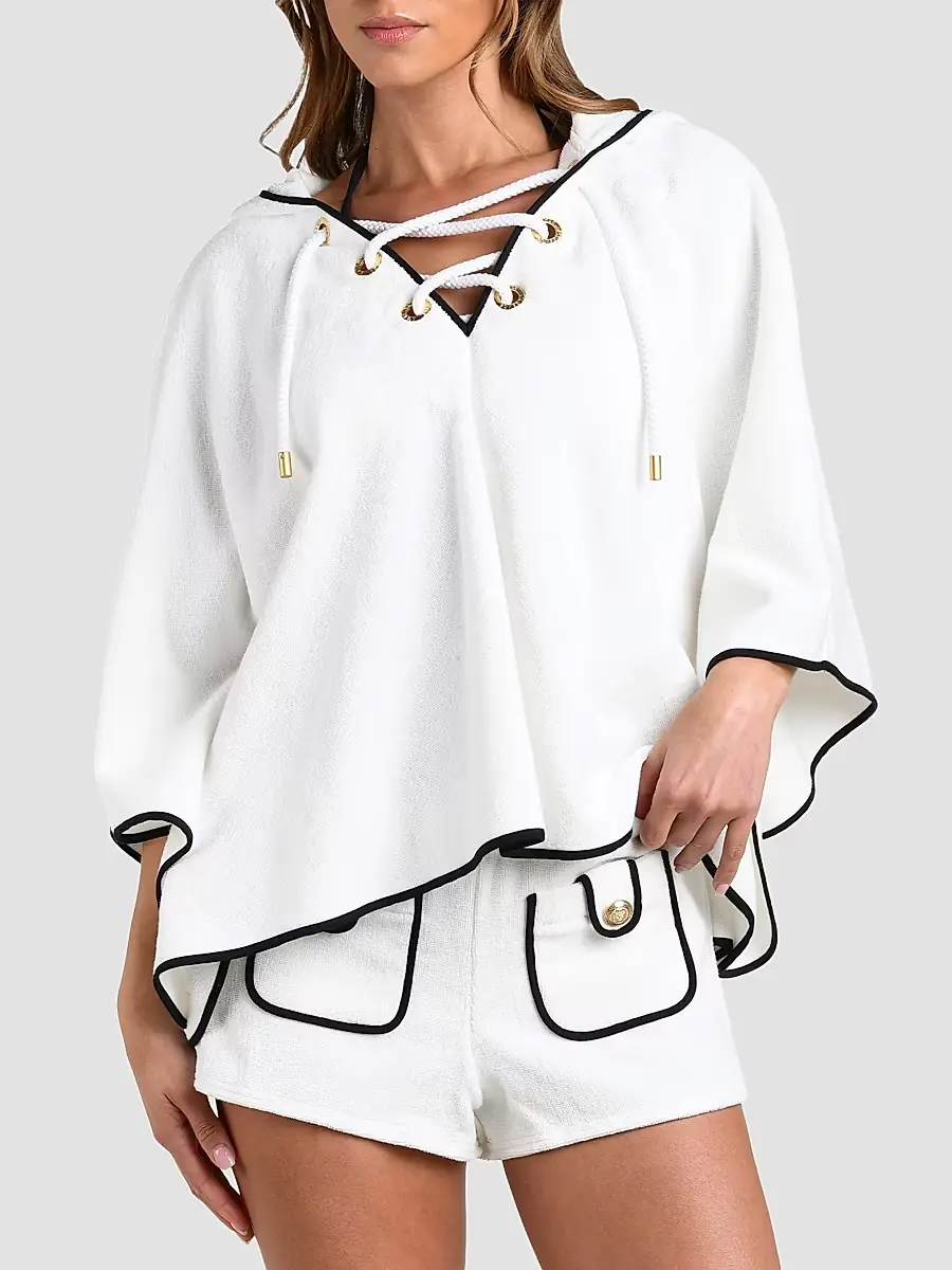 L'Agence Women's Fine Line Demeter Poncho | Thumbnail 4 L'Agence Women's Fine Line Demeter Poncho | Thumbnail 4