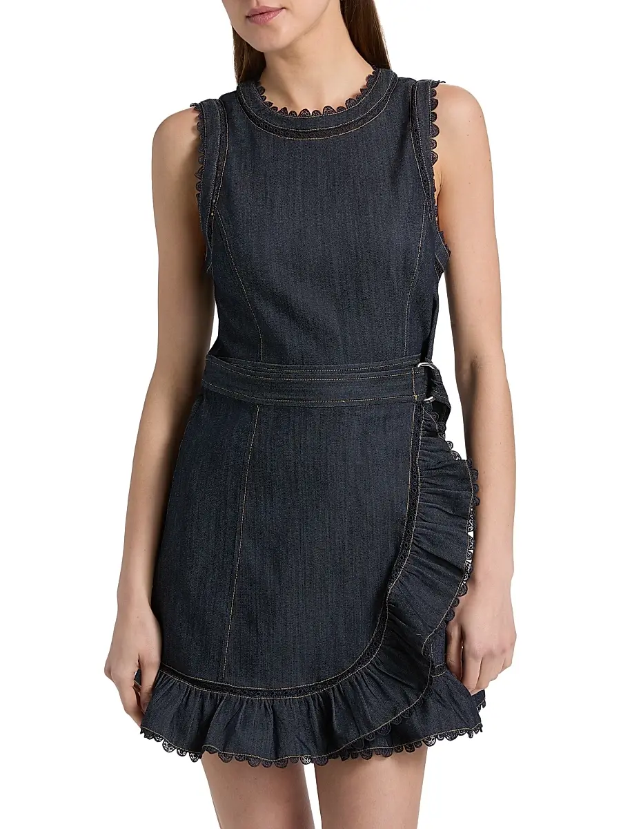 Cinq à Sept Women's Mahlia Guipure Lace Minidress | Thumbnail 3 Cinq à Sept Women's Mahlia Guipure Lace Minidress | Thumbnail 3