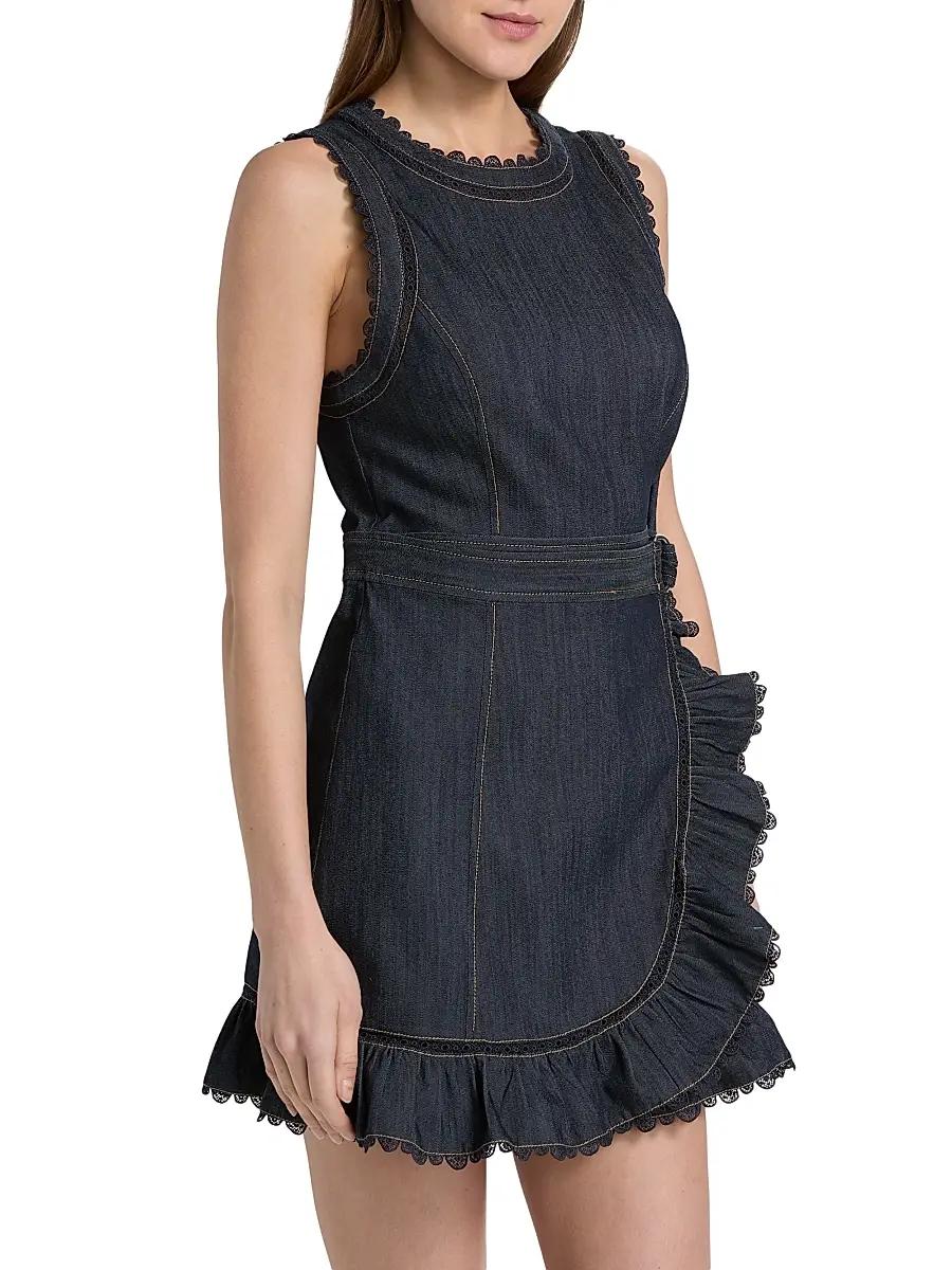 Cinq à Sept Women's Mahlia Guipure Lace Minidress | Thumbnail 4 Cinq à Sept Women's Mahlia Guipure Lace Minidress | Thumbnail 4