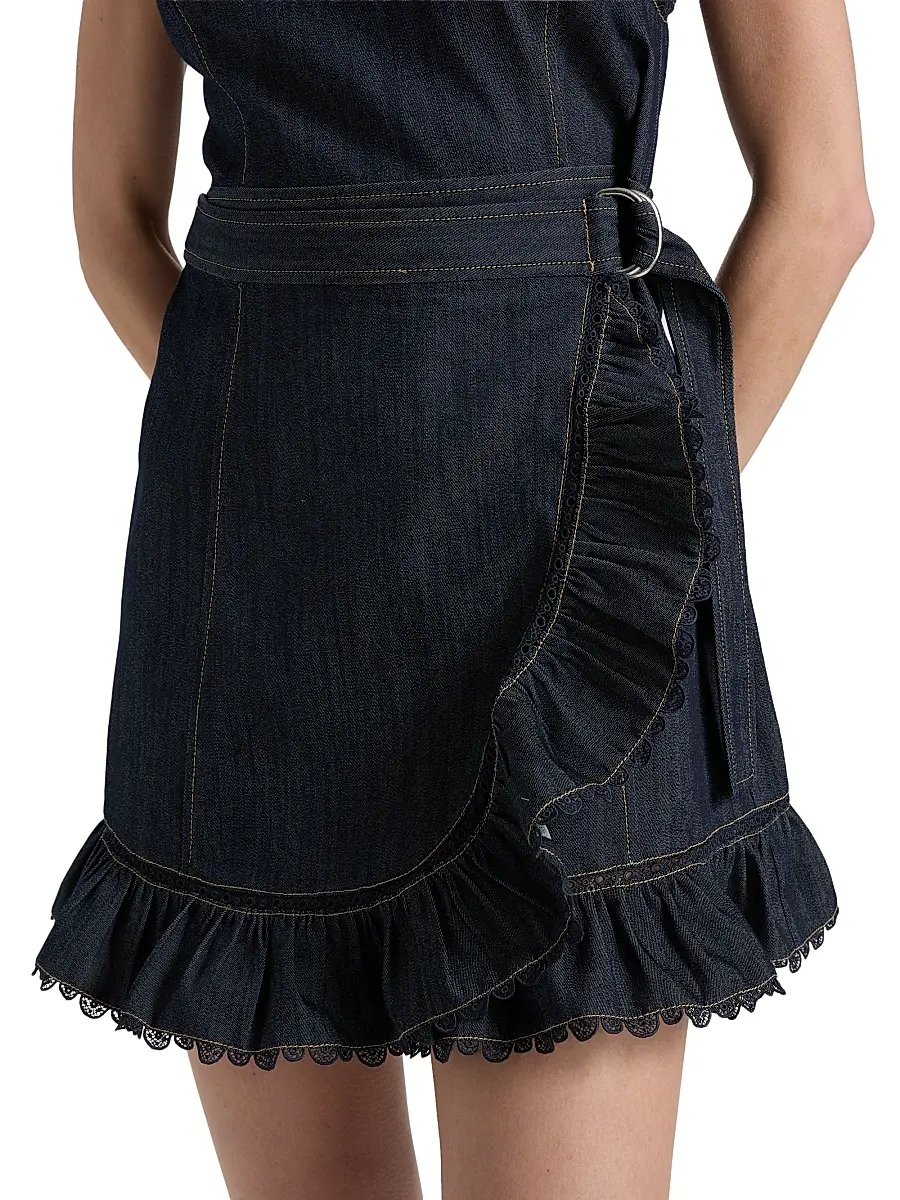Cinq à Sept Women's Mahlia Guipure Lace Minidress | Thumbnail 6 Cinq à Sept Women's Mahlia Guipure Lace Minidress | Thumbnail 6