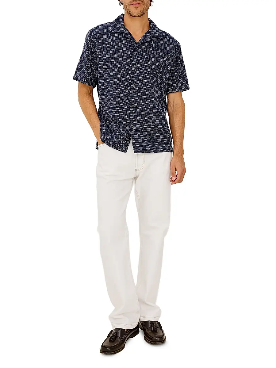 RAILS Men's Kin Check Cotton Camp Shirt | Thumbnail 2