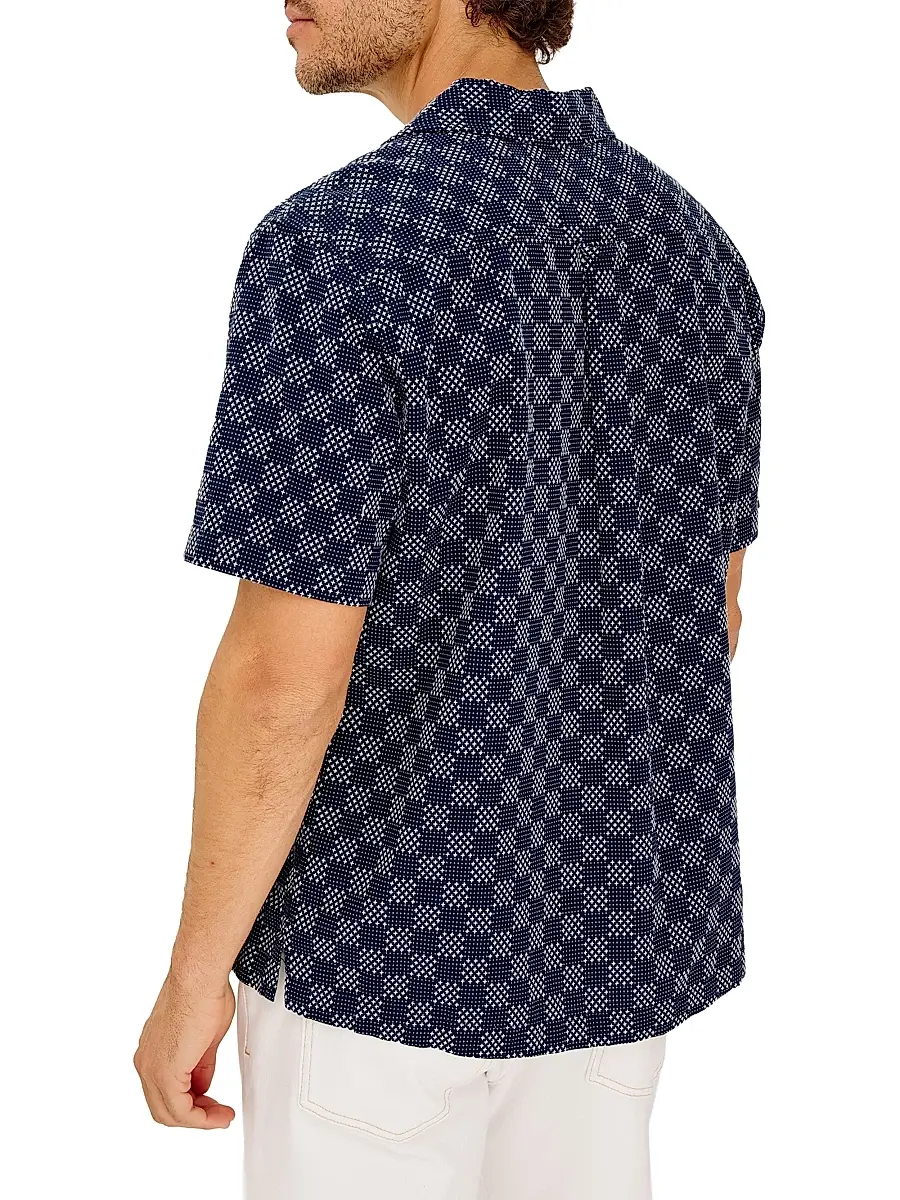 RAILS Men's Kin Check Cotton Camp Shirt | Thumbnail 4