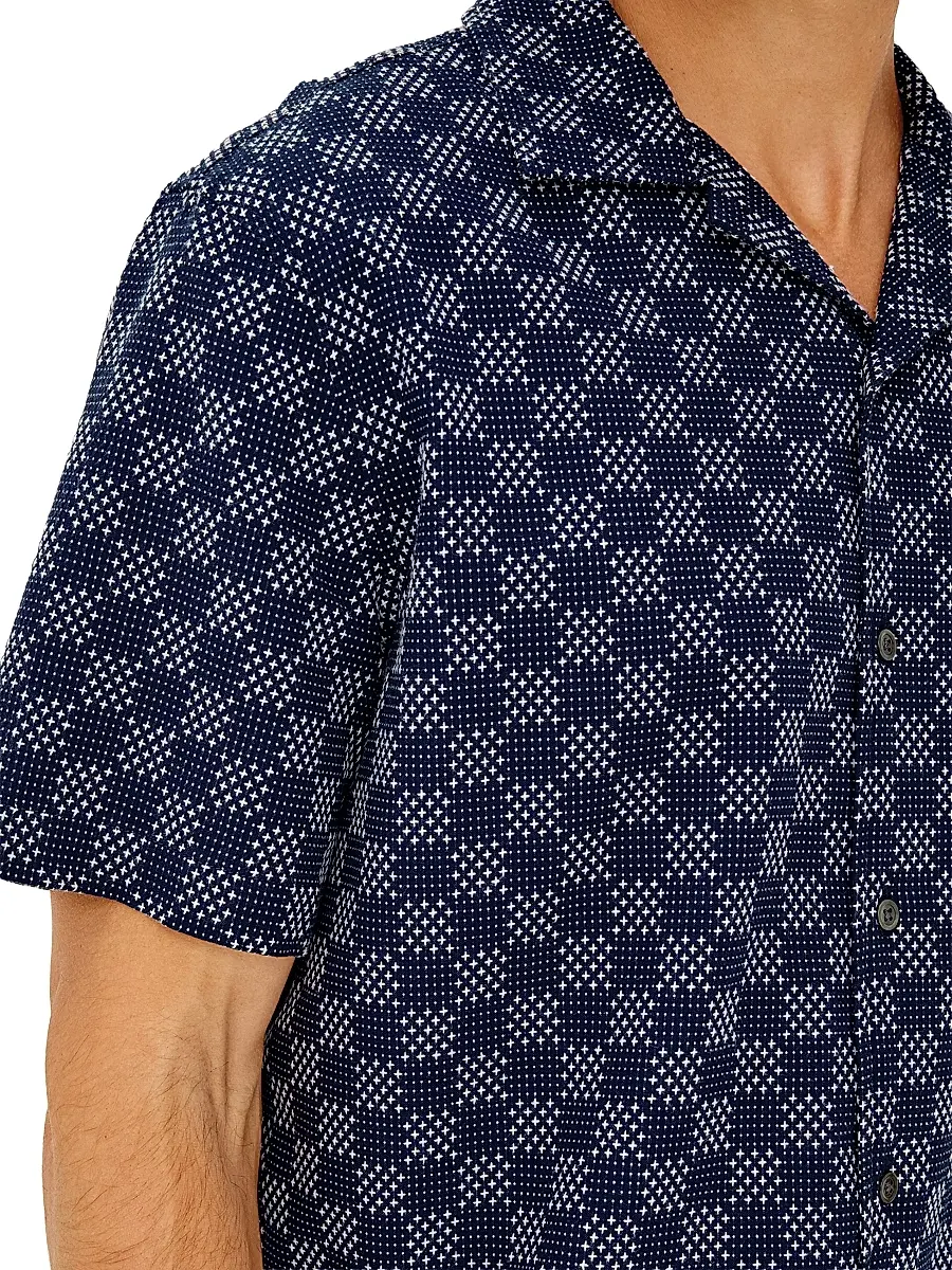 RAILS Men's Kin Check Cotton Camp Shirt | Thumbnail 5