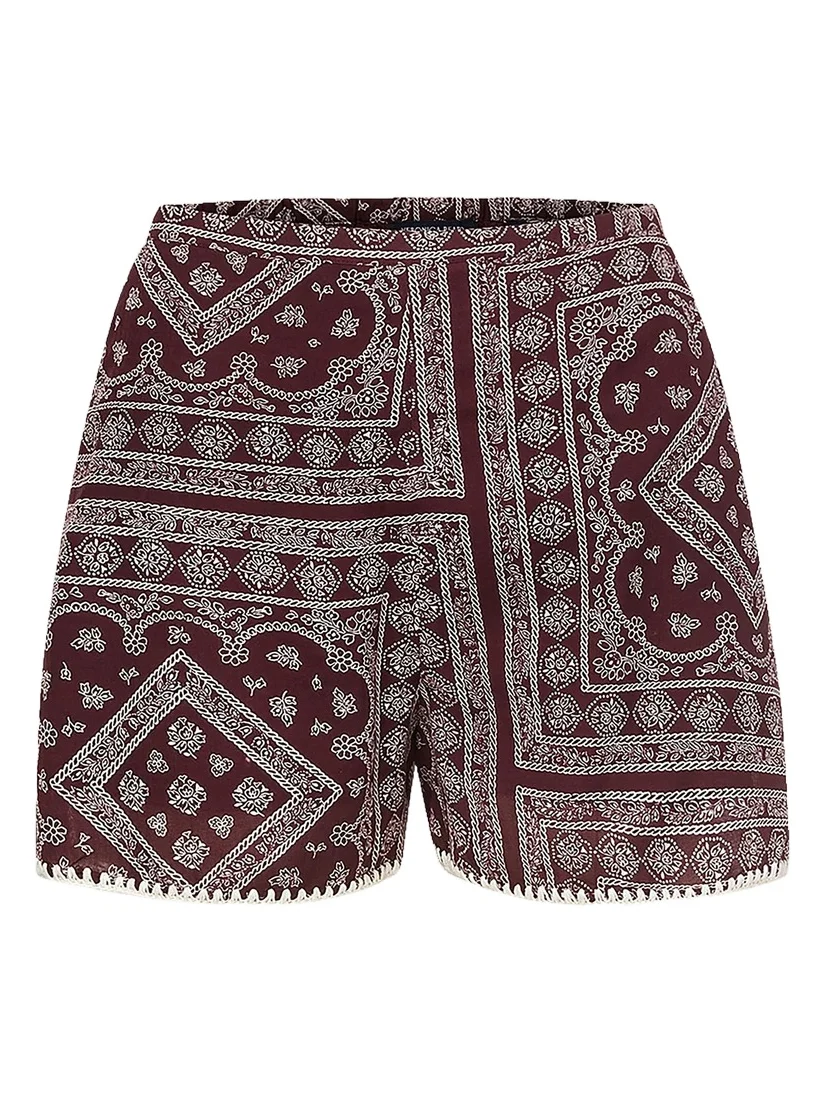 Women's Tennison Printed Cotton-Blend Shorts Women's Tennison Printed Cotton-Blend Shorts