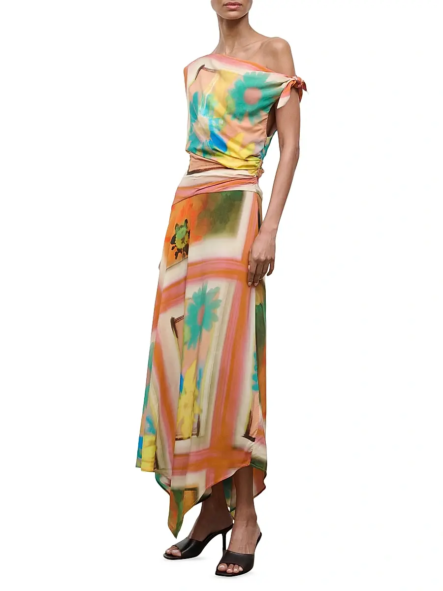 Staud Women's Portia Off-The-Shoulder Maxi Dress | Thumbnail 3