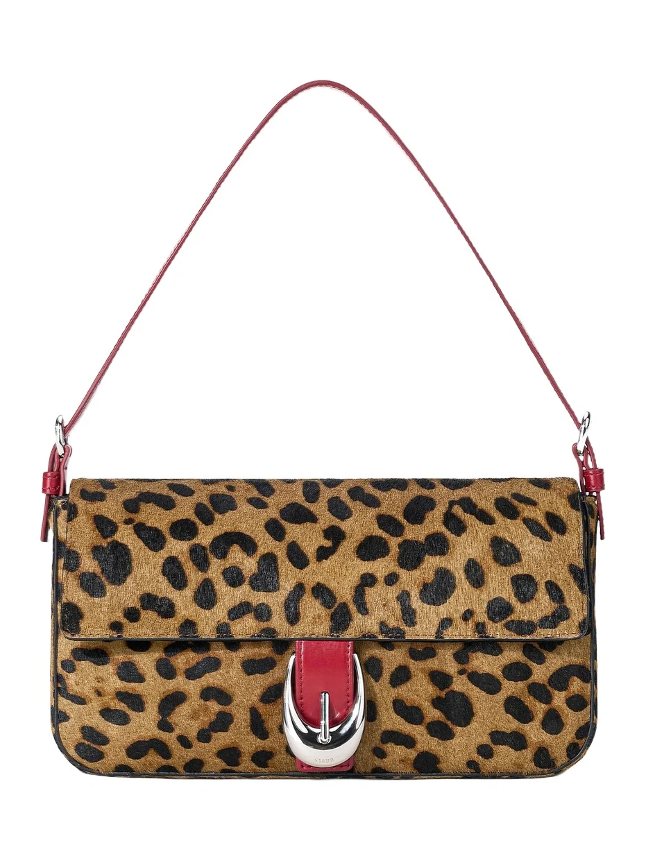 Women's Harlow Cheetah-Print Calf Hair Shoulder Bag Women's Harlow Cheetah-Print Calf Hair Shoulder Bag