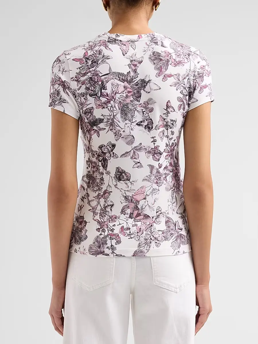 L'Agence Women's Ressi Butterfly Crewneck T-Shirt | Thumbnail 3