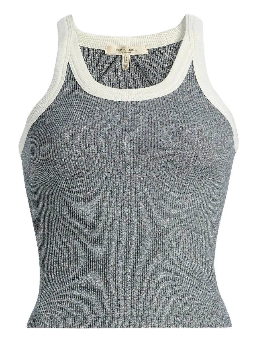 Women's The Essential Rib-Knit Cotton-Blend Tank Women's The Essential Rib-Knit Cotton-Blend Tank