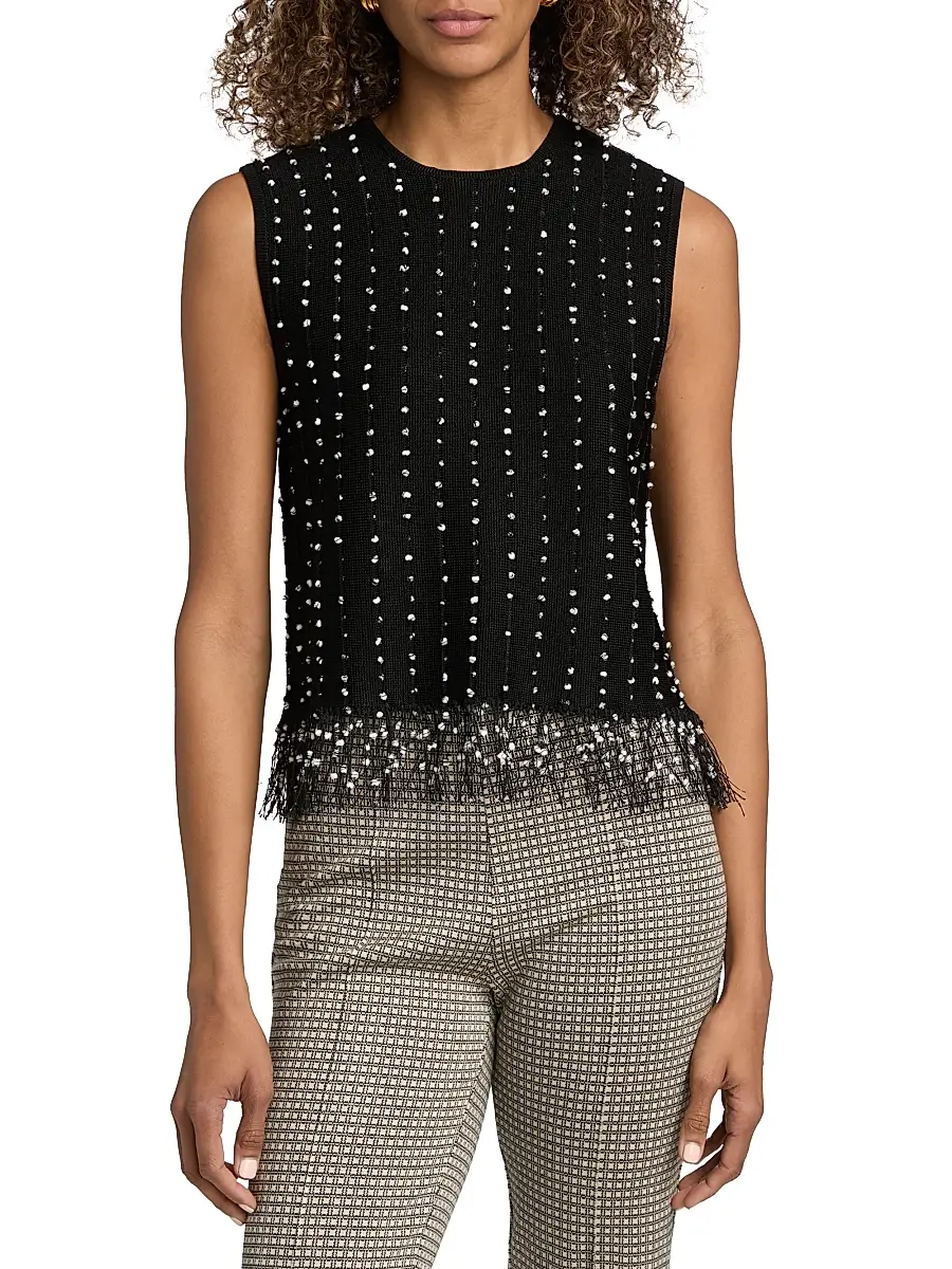 rag & bone Women's James Crochet Fringe Tank | Thumbnail 3 rag & bone Women's James Crochet Fringe Tank | Thumbnail 3