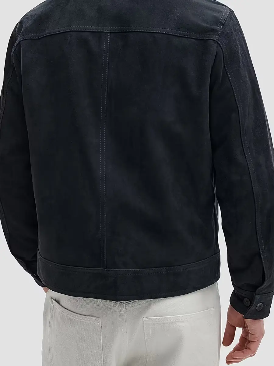 rag & bone Men's Suede Trucker Jacket | Thumbnail 3 rag & bone Men's Suede Trucker Jacket | Thumbnail 3
